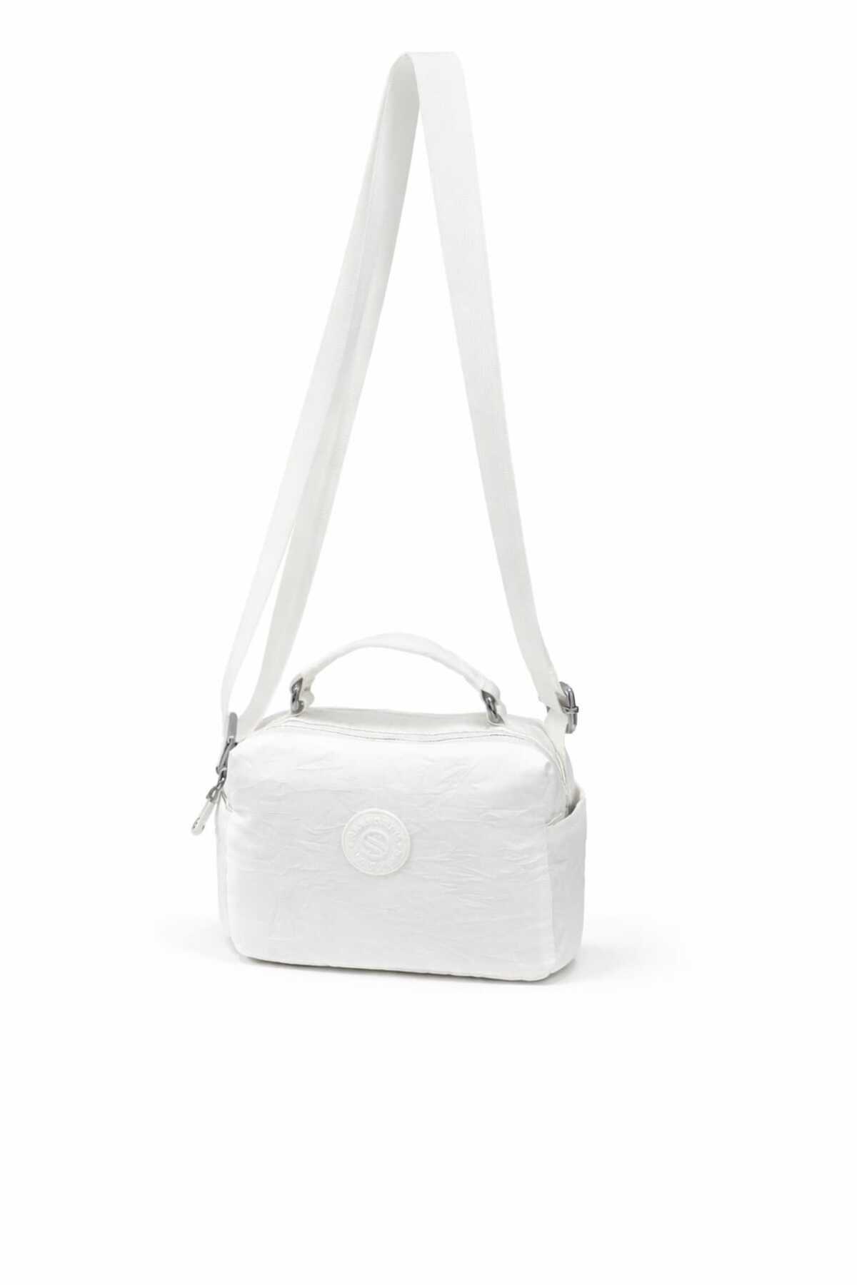 Sanmorris Kadın Suya Dayanıklı Paraşüt Kumaş Ayarlanabilir Çapraz Askılı Küçük Boy El Ve Omuz Çantası