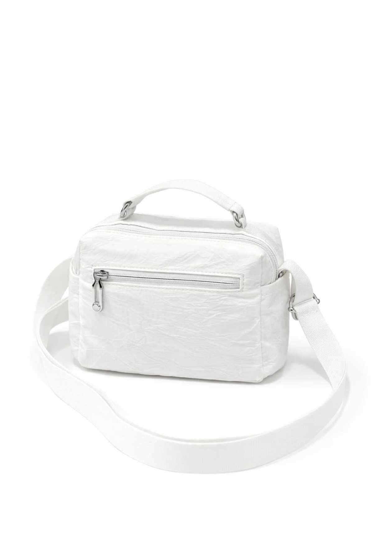 Sanmorris Kadın Suya Dayanıklı Paraşüt Kumaş Ayarlanabilir Çapraz Askılı Küçük Boy El Ve Omuz Çantası - Görsel 2