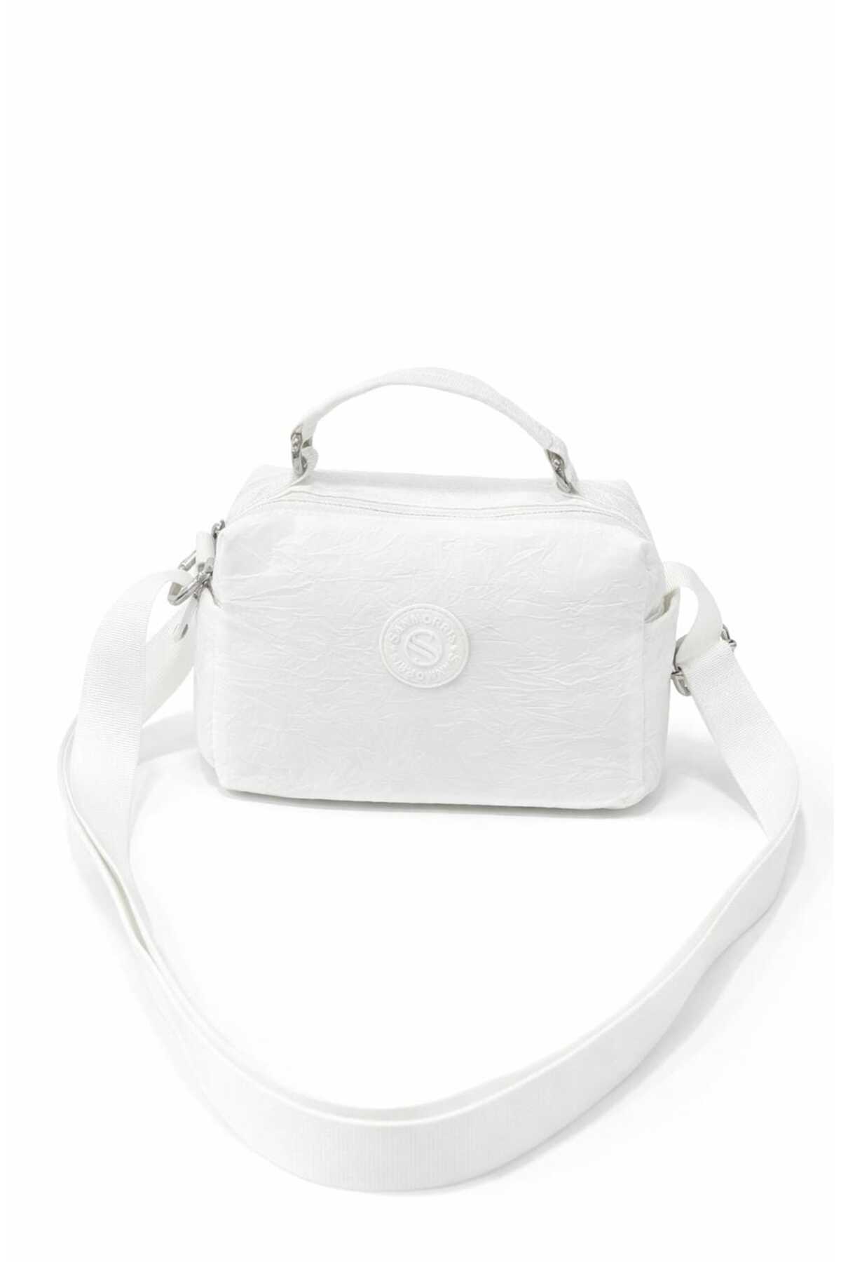 Sanmorris Kadın Suya Dayanıklı Paraşüt Kumaş Ayarlanabilir Çapraz Askılı Küçük Boy El Ve Omuz Çantası - Görsel 3