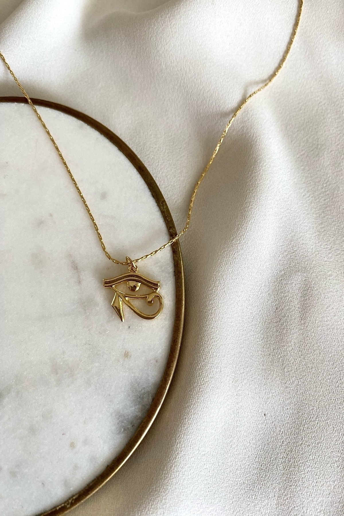 gaila design Ra’nın Gözü Altın Kaplama Kolye