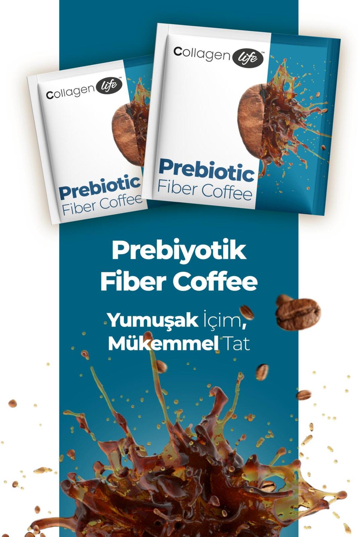 COLLAGEN LIFE Prebiyotik Lif ( İnulin ) Spirulina & Hindiba İçeren Kahve - Görsel 2