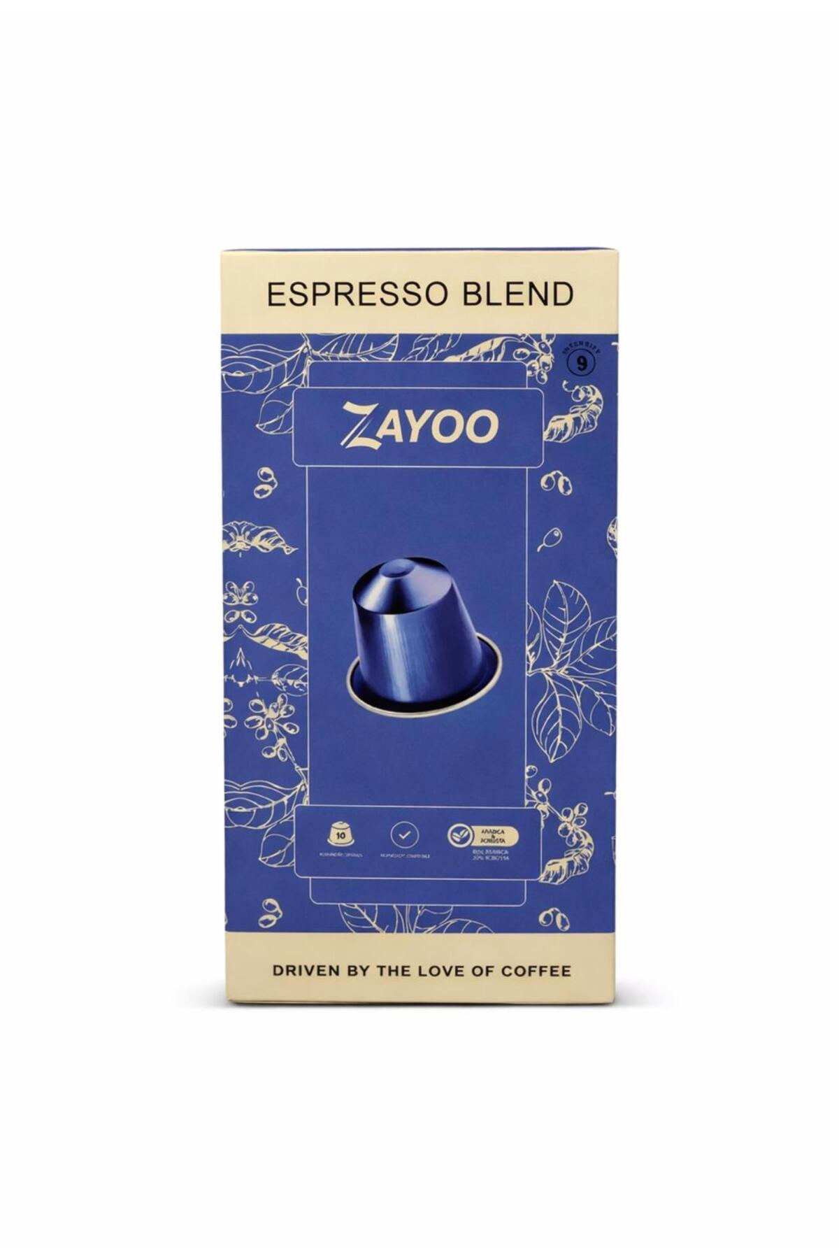 Zayoo Espresso Blend 9/10 – Nespresso Original Uyumlu - Alüminyum Kapsül - (10 Kapsül)