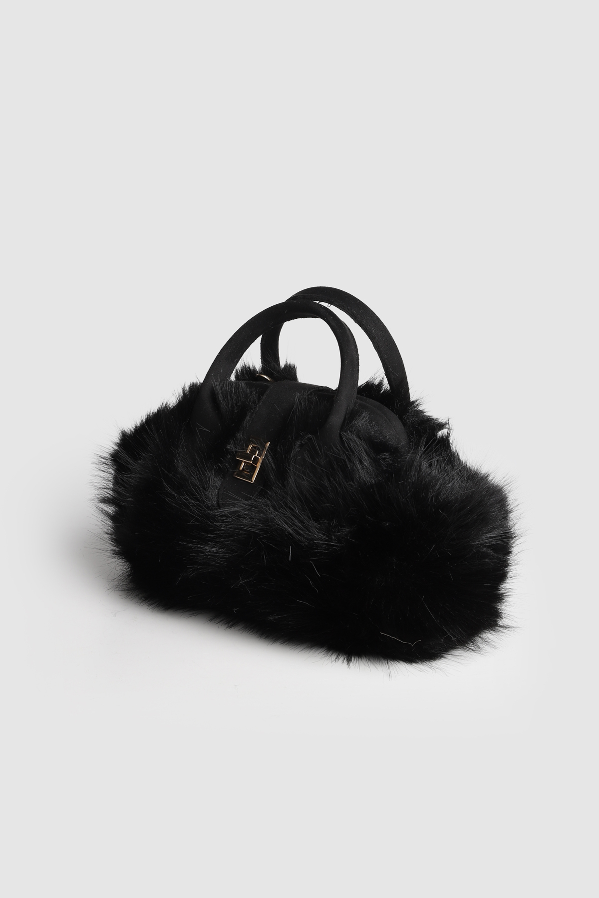 La La'Graccio Paris La'Graccio Paris Kadın Marina Hasır-Peluş Askılı Çanta