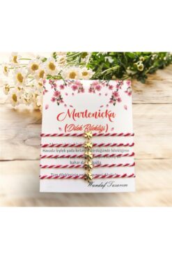 wundaf tasarım Wundaf 5 Li Altın Kaplama Yonca Marteniçka Bileklik