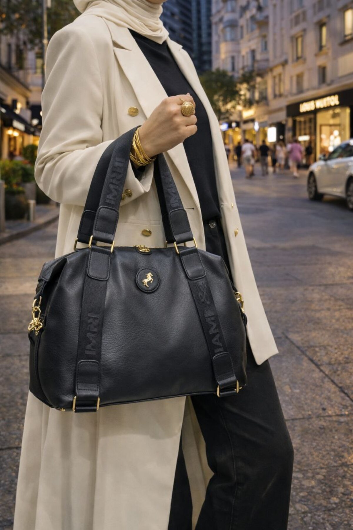 çantamgelsin miami polo Kadın tommy Çok Gözlü Ayarlanabilir Çapraz Askılı El Ve Omuz Çantası - Görsel 2