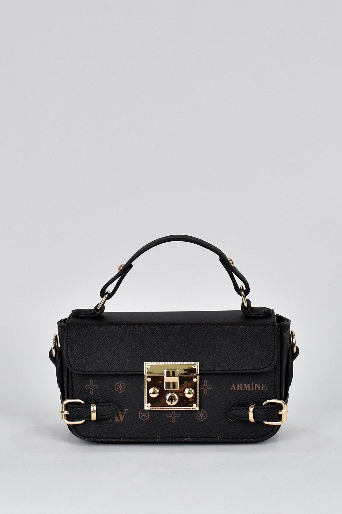 Armine Kadın Çok Bölmeli Omuz Askılı Çapraz Çanta Siyah 359