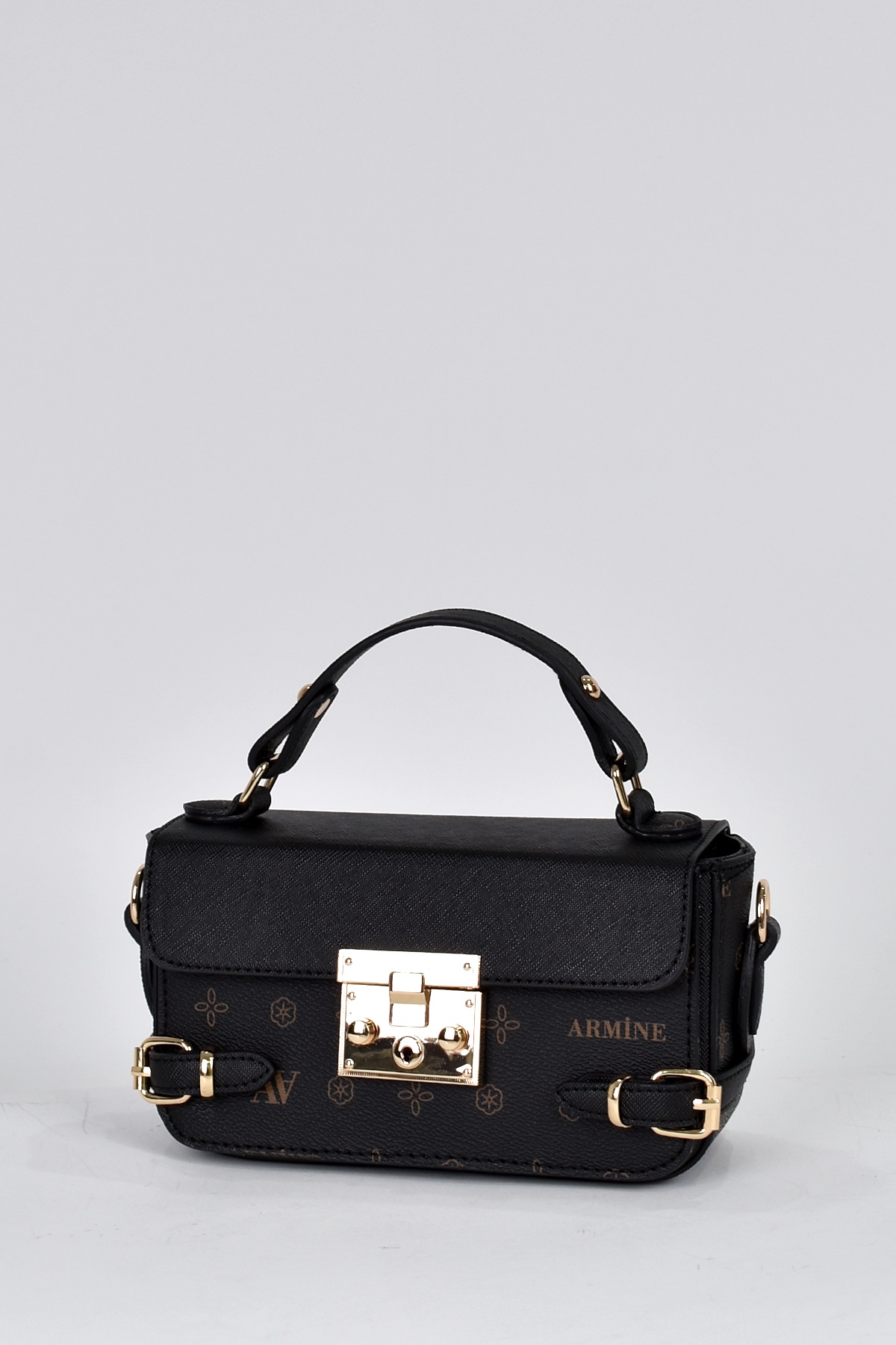 Armine Kadın Çok Bölmeli Omuz Askılı Çapraz Çanta Siyah 359 - Görsel 3