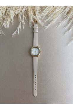 QUARTZ Retro Minimal Vintage Deri Kordon Kadın Kol Saati