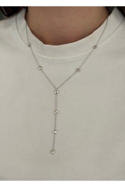 KİLİGİSTANBUL KALPLİ Y KOLYE (DEKOLTE KOLYE) 40+5 CM