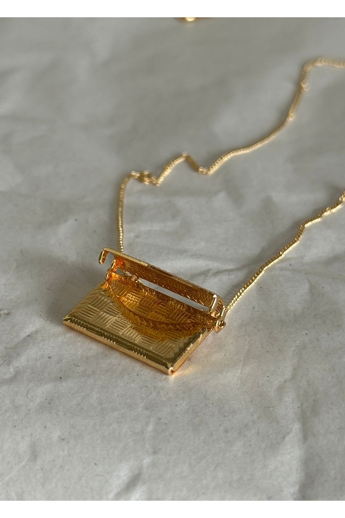 KİLİGİSTANBUL Minimal Açılabilir Mektup Kolye 40 Cm - Görsel 2