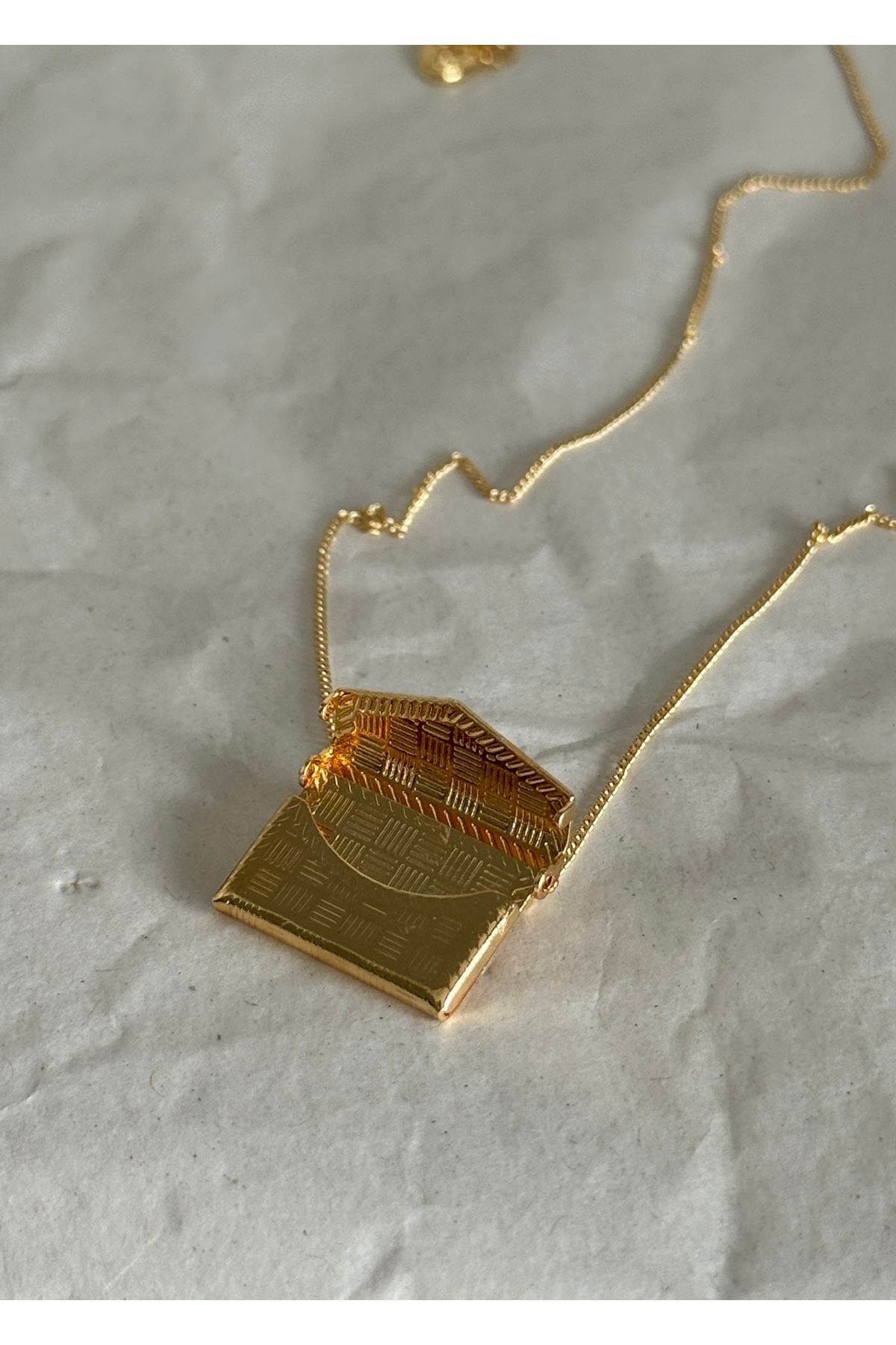 KİLİGİSTANBUL Minimal Açılabilir Mektup Kolye 40 Cm - Görsel 3