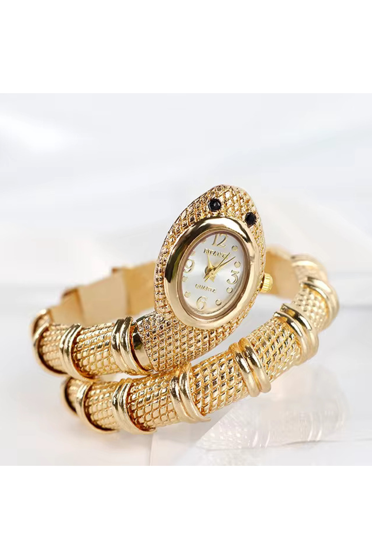 Toz Vintage Allera Yılan Görünümlü Vintage Retro Saat