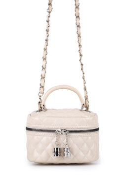 minebag Suni Deri Almira Kadın Çapraz Çanta Krem