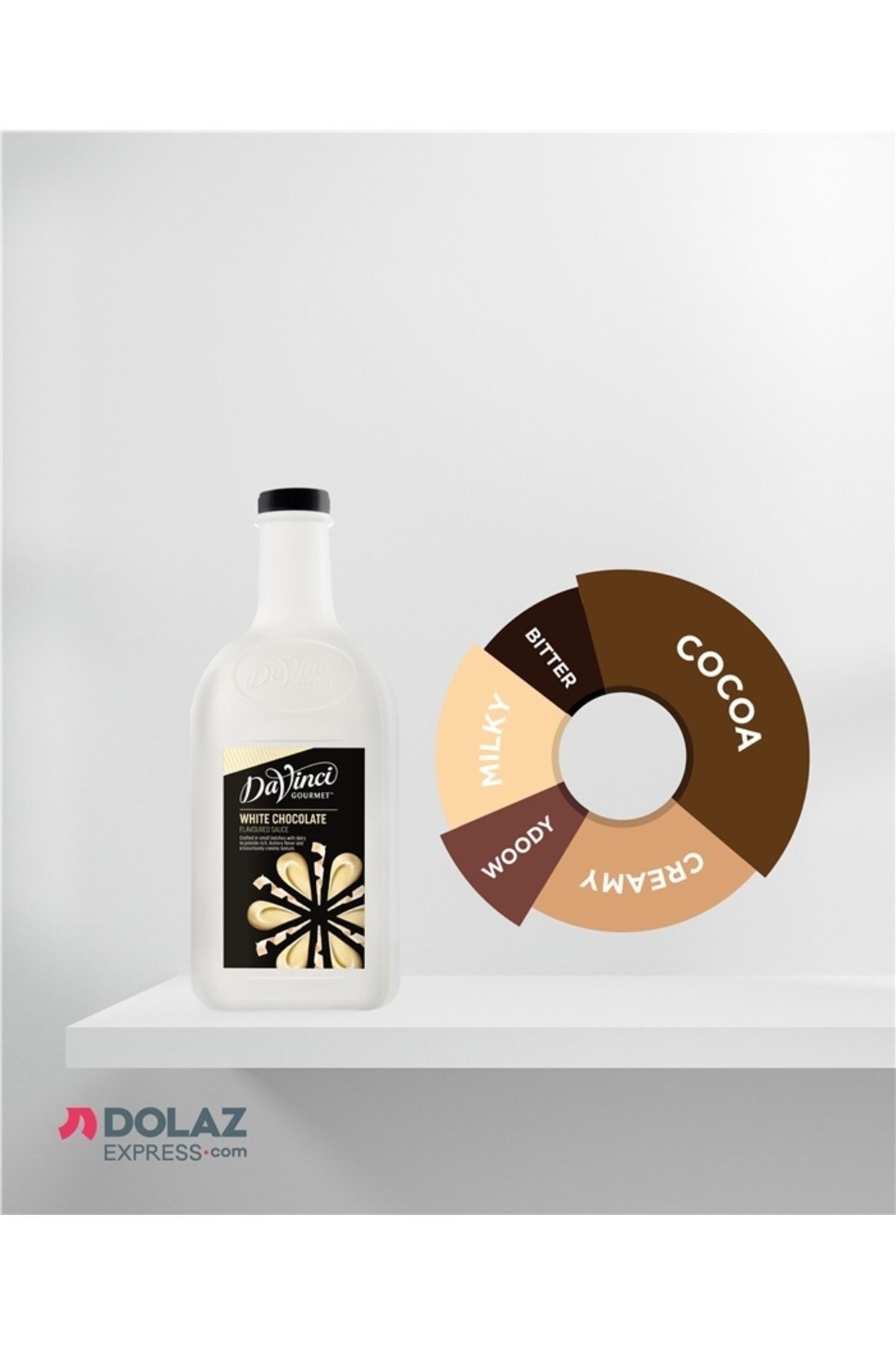 DaVinci Gourmet Beyaz Çikolata (WHİTE CHOCOLATE) Aromalı Sos 2 Lt - Görsel 2