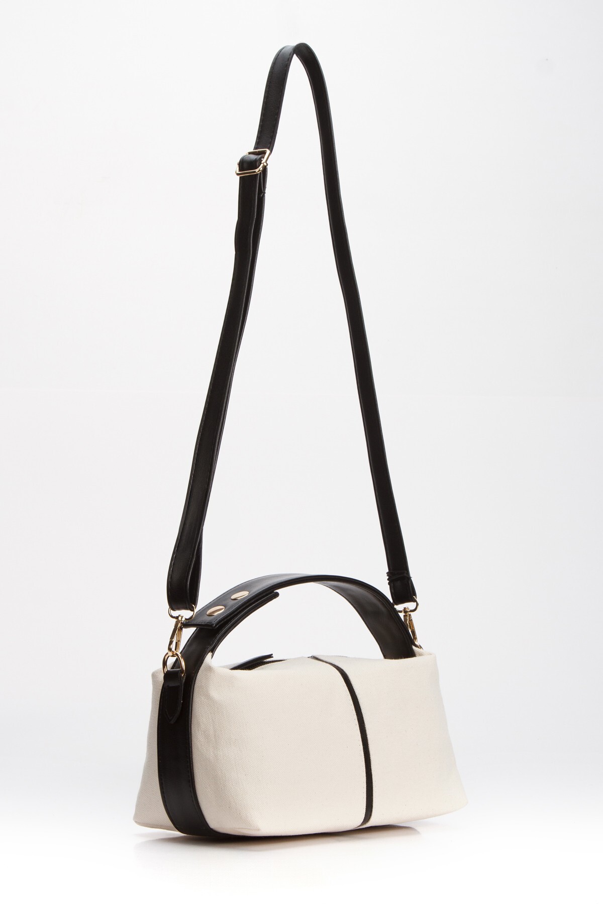 BAHELS Siyah Nyra Kanvas El ve Omuz Çantası - Görsel 2