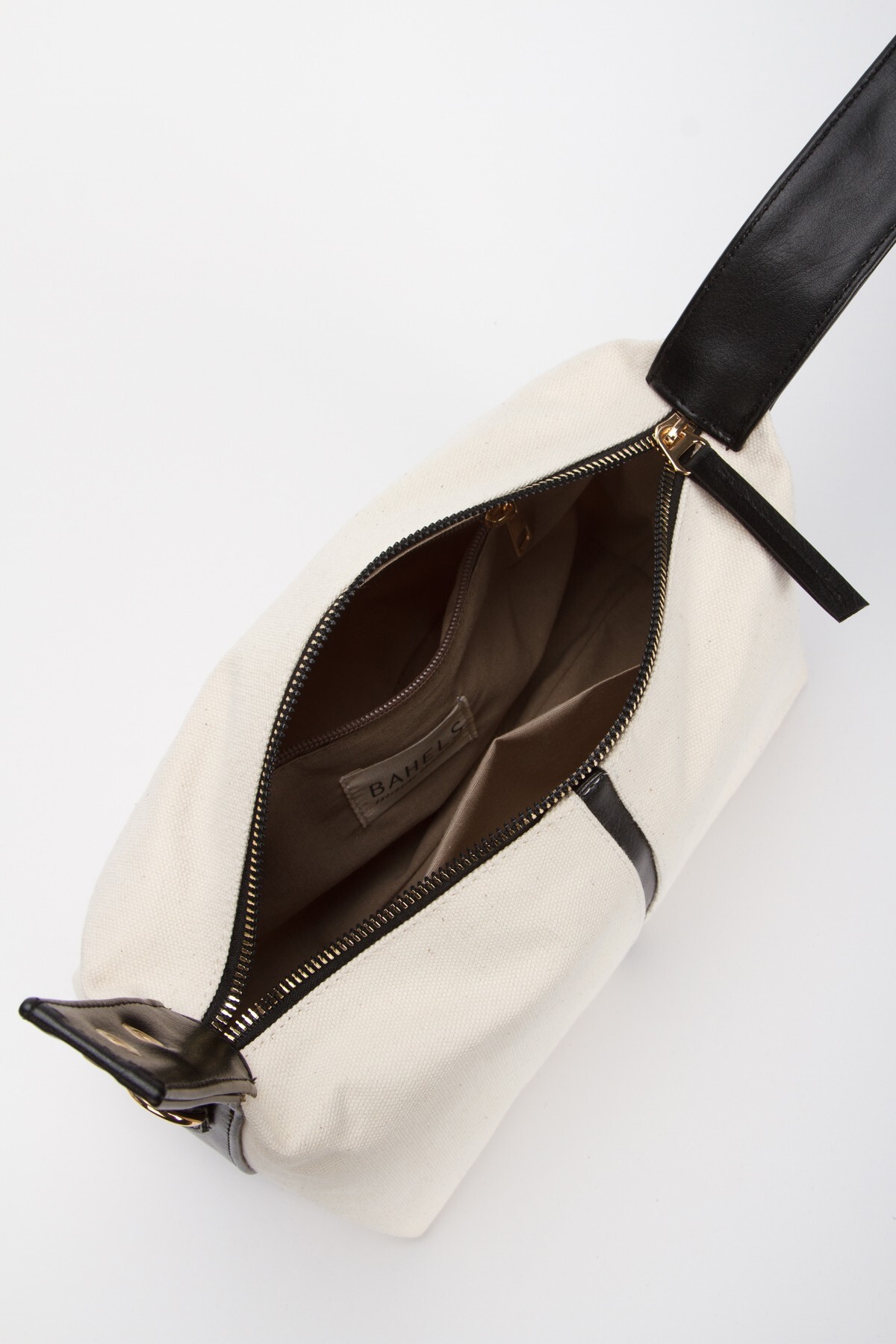 BAHELS Siyah Nyra Kanvas El ve Omuz Çantası - Görsel 3