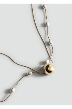 MANGO Woman Karma çift kolye