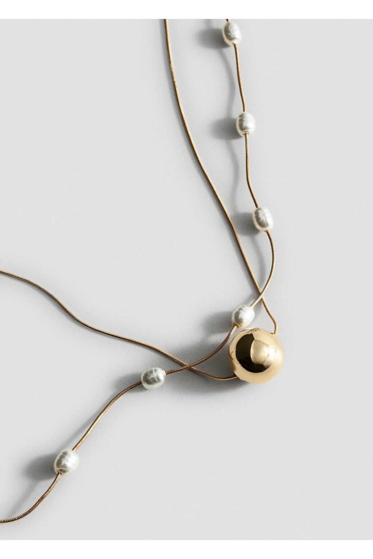 MANGO Woman Karma çift kolye