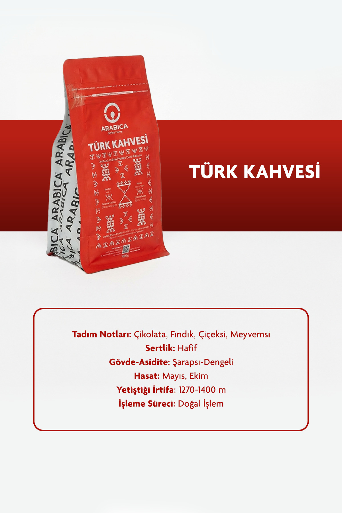 ARABICA COFFEE HOUSE Türk Kahvesi 1 kg - Görsel 3