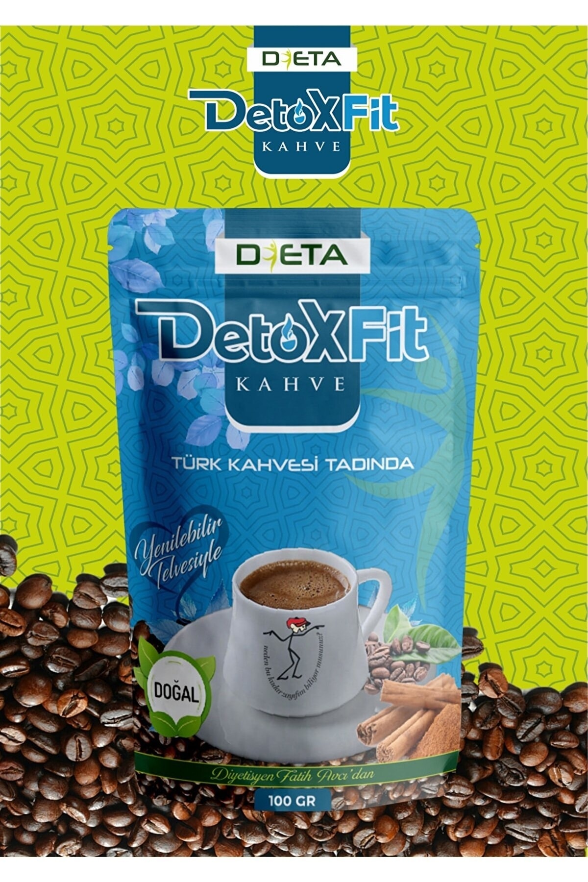 Kahve Dieta Turqualy Detoxfit Diyet Türk Si 100 Gr