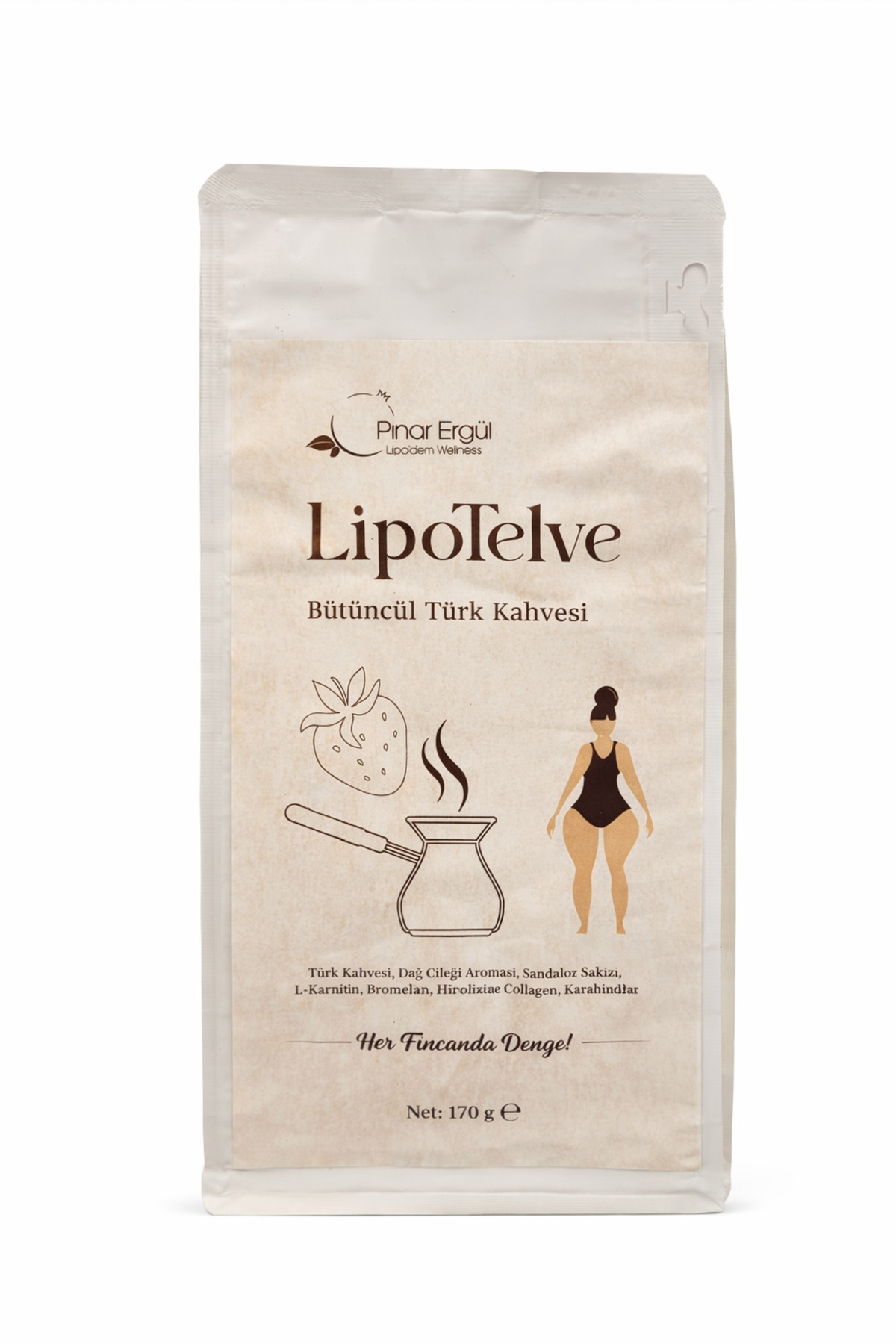 LIPO'DEM WELLNESS Lipo'telve Lipo'dem Dağ Çileği Aromalı Türk Kahvesi by Pınar Ergül - Görsel 2