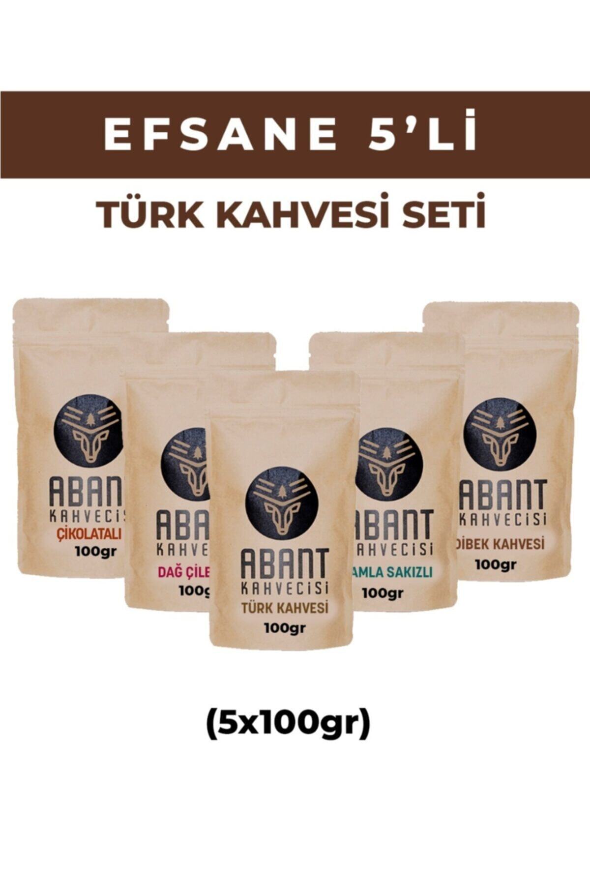 Abant Kahvecisi (5x100gr) Efsane 5'li Türk Kahve Seti