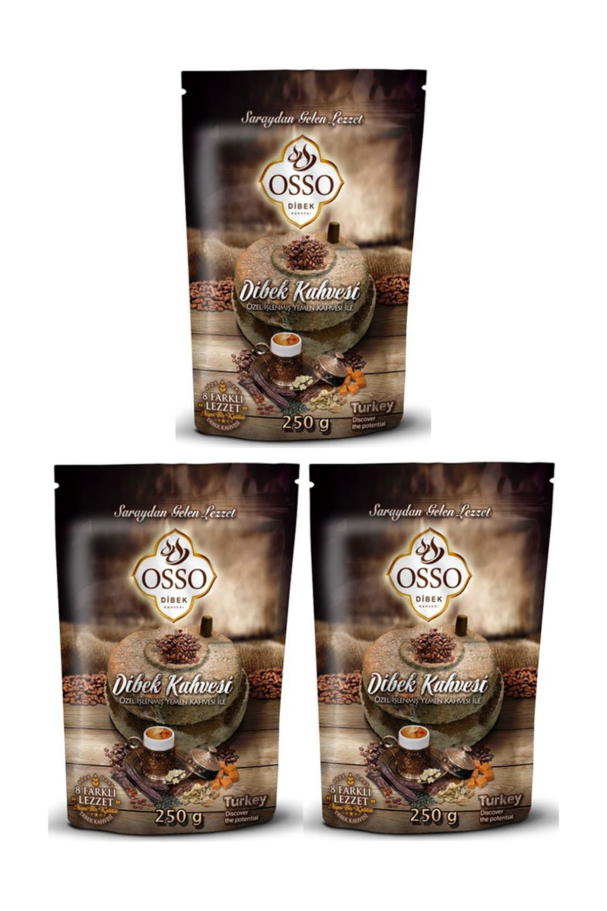 Osso DİBEK KAHVE 200 GR 3 ADET