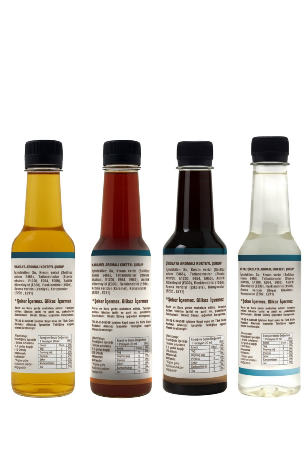 ESPERADO Şekersiz ( Sugar Free) - Vanilya * Karamel * Beyaz Çikolata * Çikolata 4 Lü Set 250 ml X 4 Ad. - Görsel 3