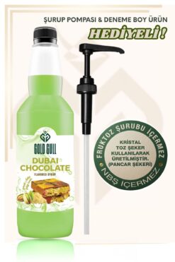 gold gull Dubai Çikolatası Aromalı Kahve & Meyve Şurupları