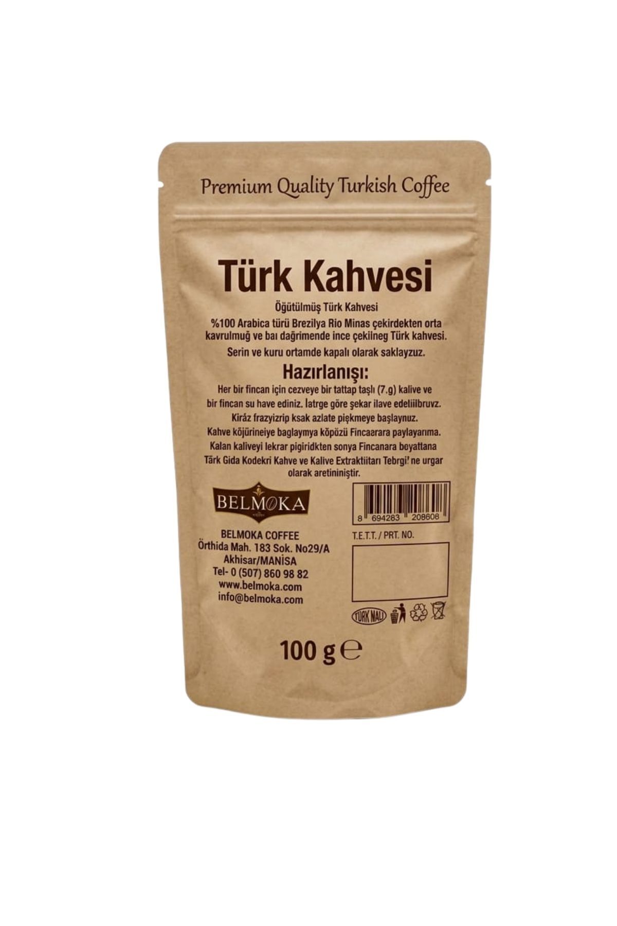 BELMOKA Türk Kahvesi 100 gr - Görsel 2