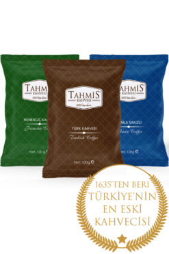 Tahmis Yöresel Türk Kahvesi Seti 100 gr ( Damla-türk-menengiç)