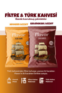 Flavor Drink Türk Kahvesi ve Modern Filtre Kahve 2'li Paket