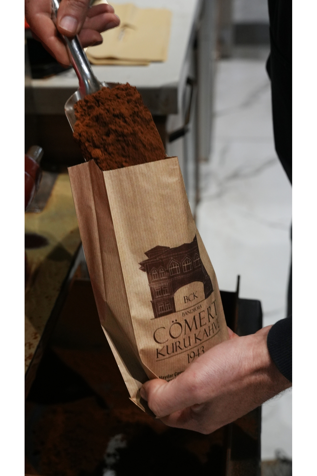 bck bandırma cömert kuru kahve Cömert Kuru Kahve 2x250gr Taze Çekilmiş Türk Kahvesi %100 Arabika Orta Kavrulmuş İnce Çekim Köpüklü - Görsel 2