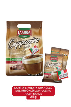 LAMİRA Lamira Granüllü Bol Köpüklü Cappuccino Hazır Kahve 25g 20 Adetli ( Poşet)