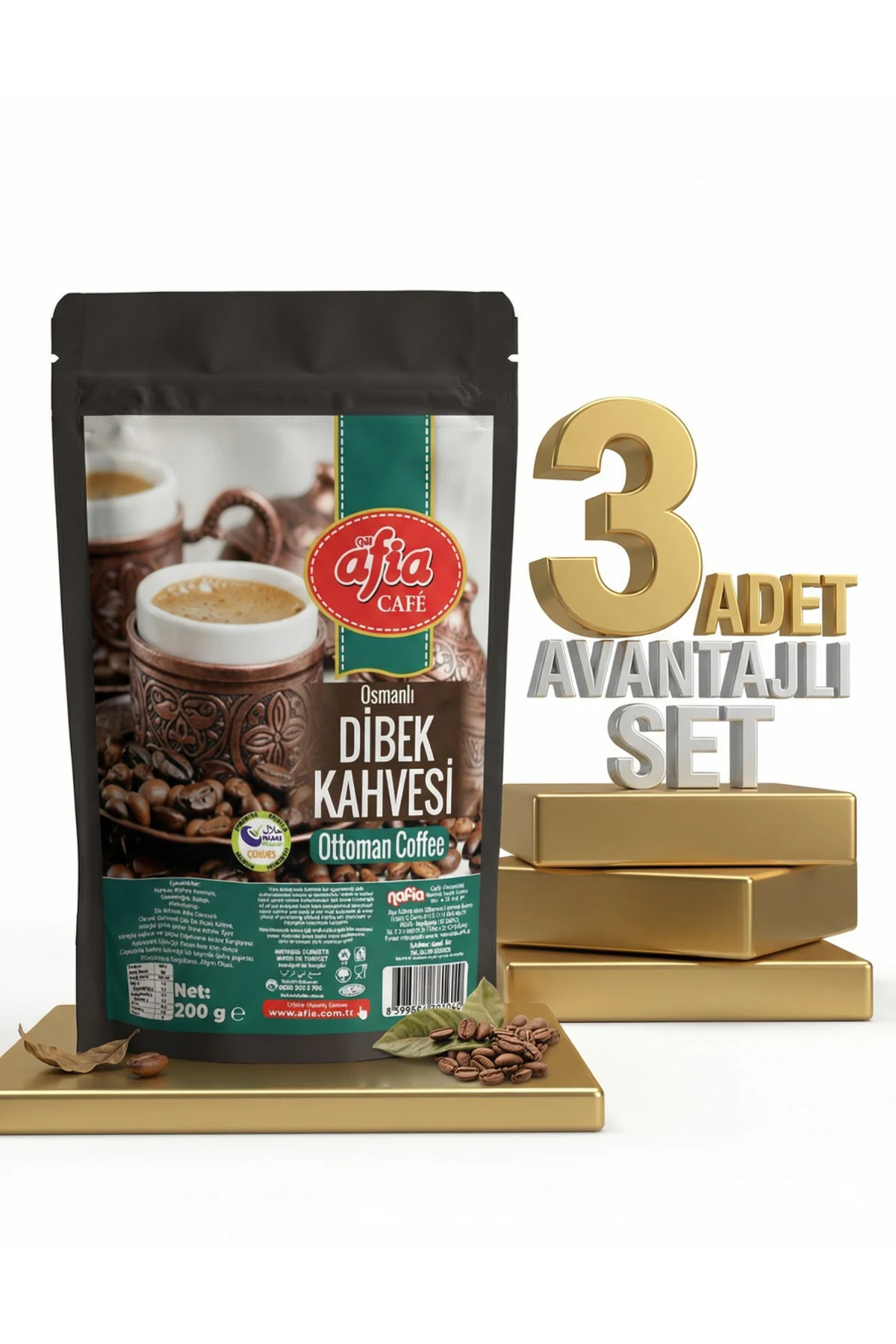 Afia Osmanlı Dibek Kahvesi 3x200 Gr