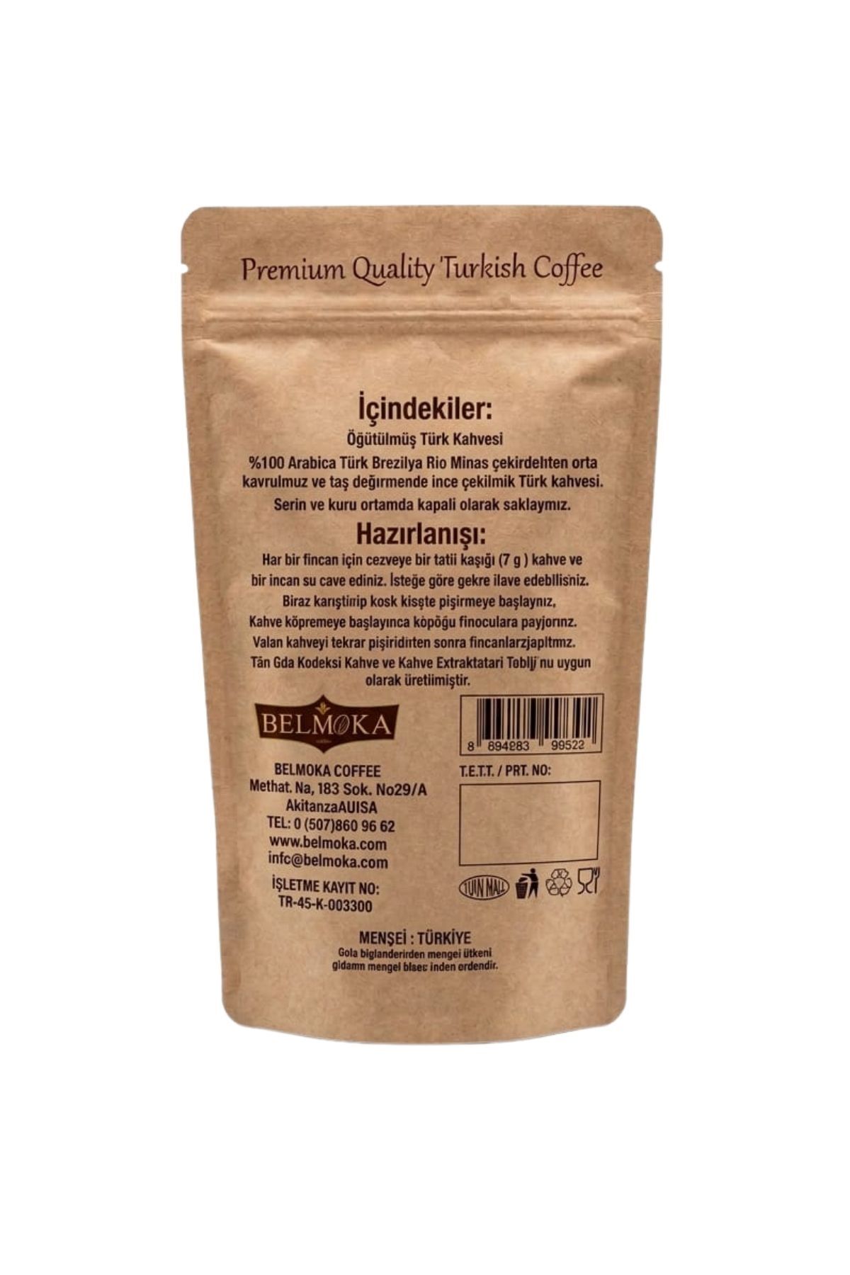 BELMOKA Türk Kahvesi 250 GR - Görsel 2