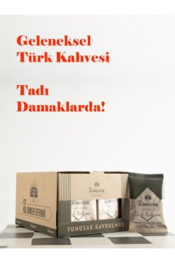 KuruKahveci Ömer Efendi Geleneksel Türk kahvesi, her pakette aynı Lezzet! Yumuşak Kavrulmuş Türk Kahvesi 100 gr x 24 adet