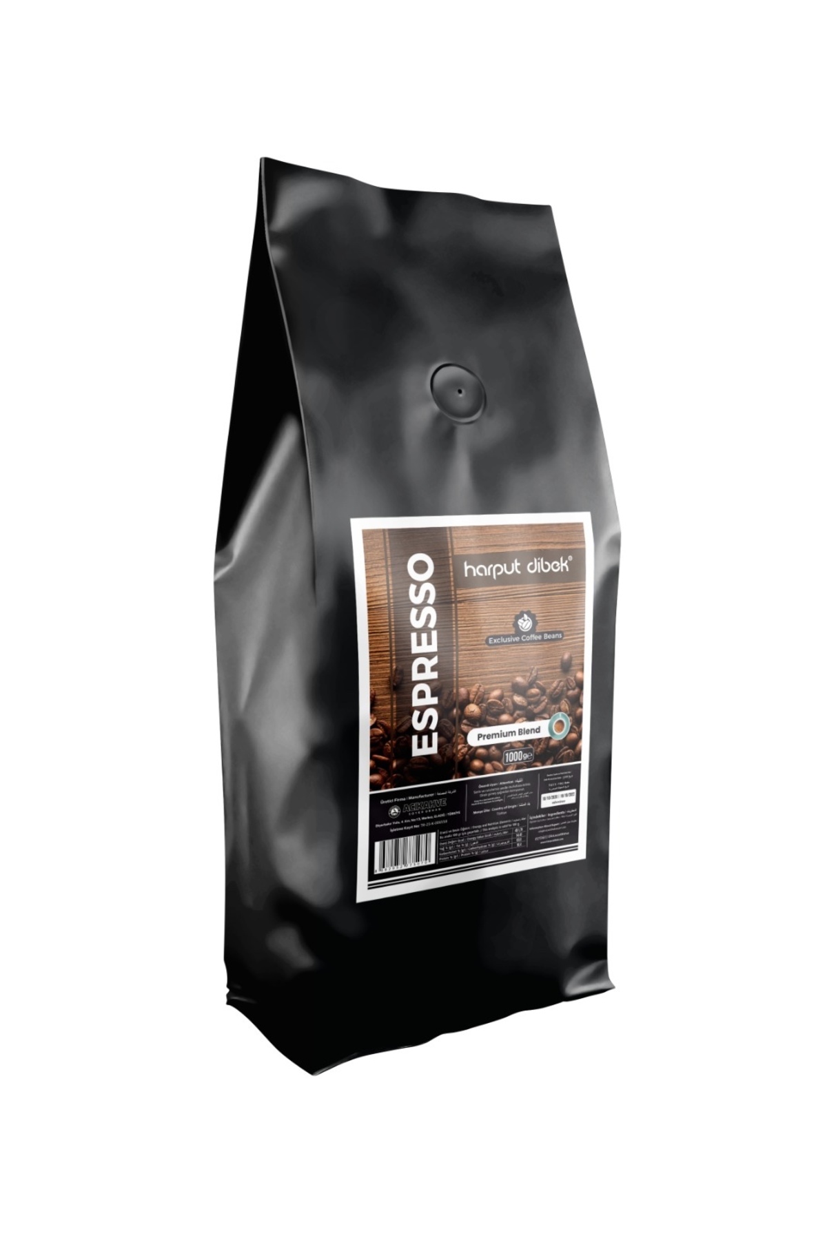 HarputKahve Espresso Premium Roasted Çekirdek 1000g (Folyo Ambalaj) - Görsel 2