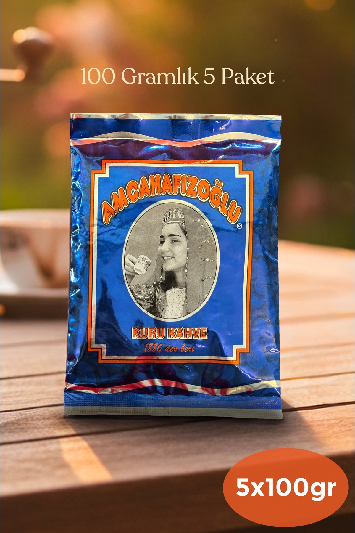 Amcahafızoğlu Orta Kavrulmuş Türk Kahvesi 100 gr 5’li Paket Nitelikli