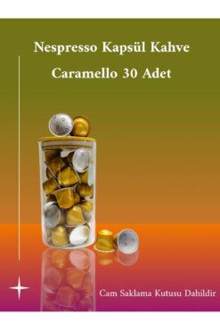 Nespresso Kapsül Kahve Barista Creations Caramello 30 Adet + Cam Saklama Kutusu