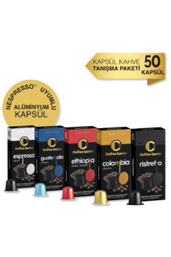 Coffee Lante Alüminyum Nespresso Uyumlu Kapsül Kahve Serisi 50 Kapsül