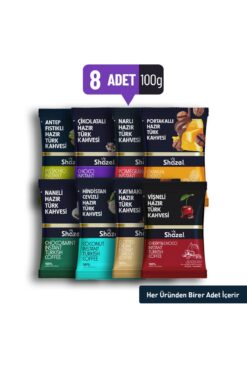 Shazel Hazır Karma Special Hazır Türk Kahvesi 8'li (100GR. X 8 ADET)