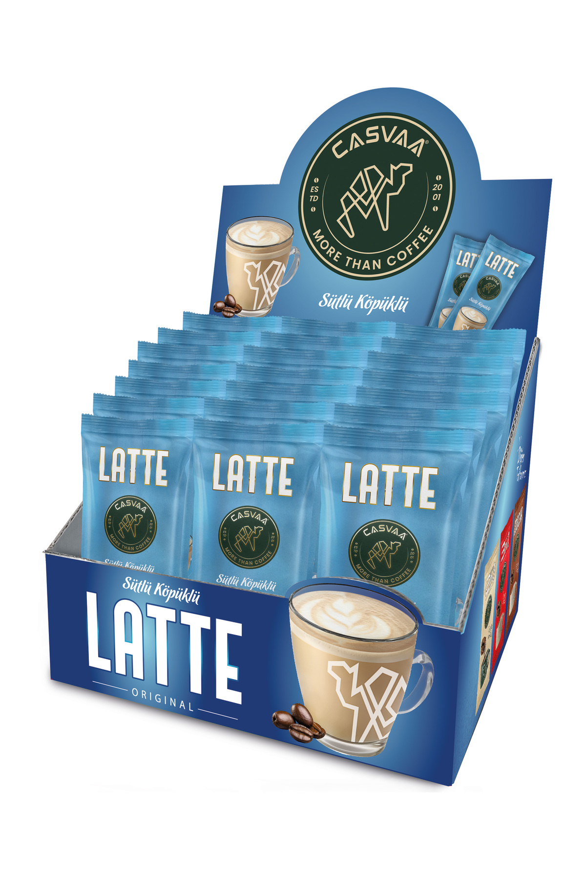 Casvaa Coffee Latte Sütlü Köpüklü 24'lü 20gr - Görsel 2