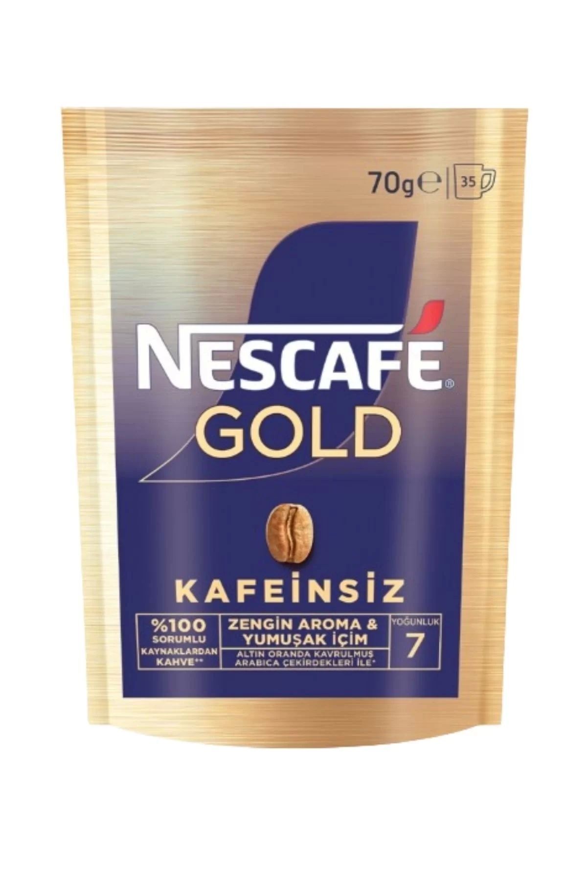 Nescafe Gold Decaf Kafeinsiz Çözünebilir Kahve 70G