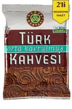 Kahve Dünyası Orta Kavrulmuş Türk Kahvesi 100 Gr x 2'li Ekonomik Paket