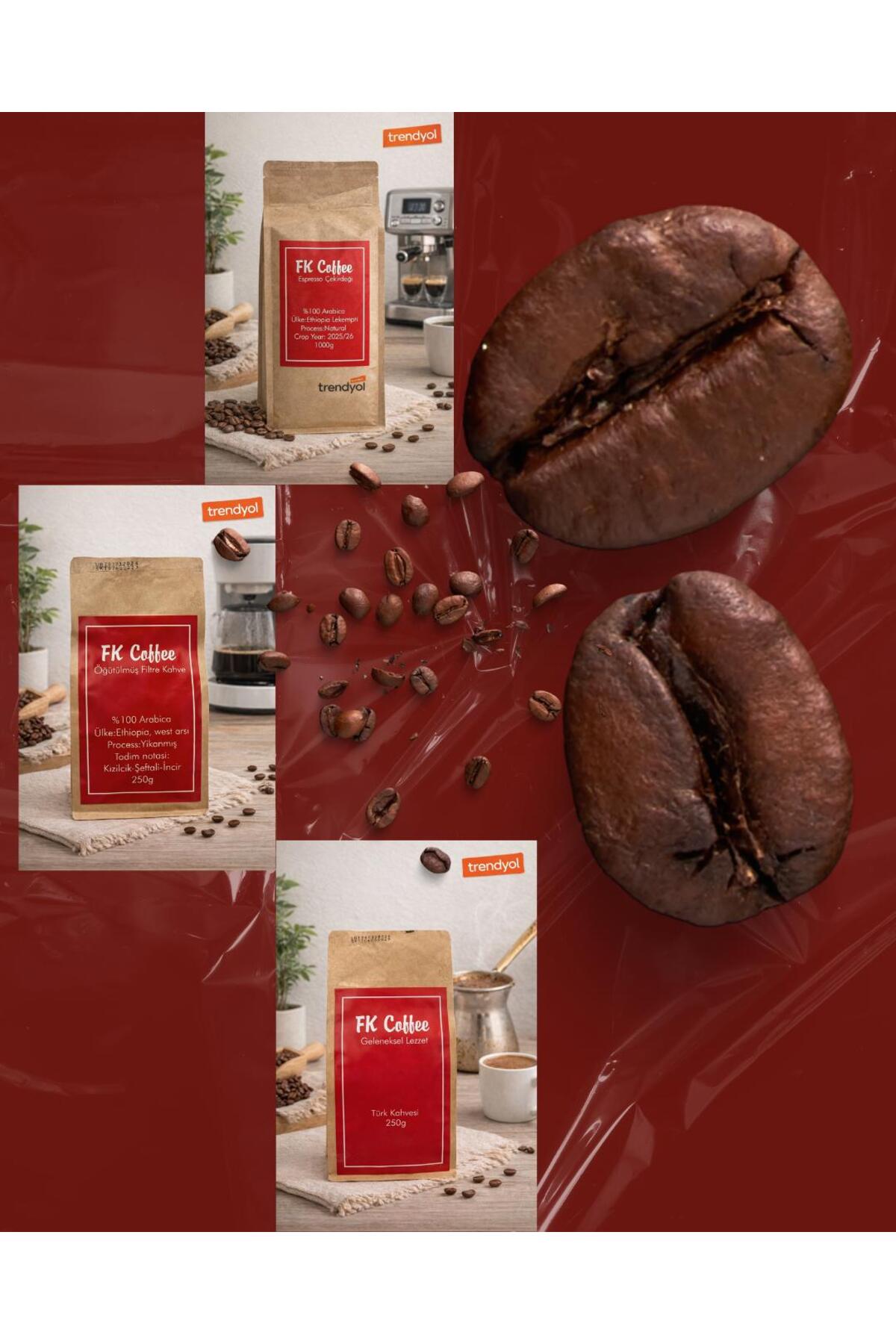 FK Coffee Taze Kavrulmuş Türk Kahvesi 250g – Ultra İnce Öğütme – Cezve Kahvesi - Görsel 2