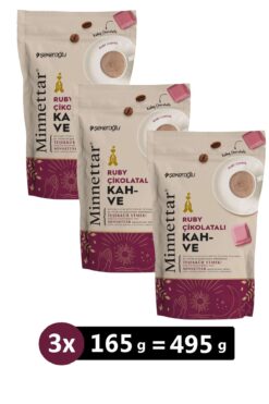 nshticaret Şekeroğlu Minnettar Ruby Çikolatalı Kahve 165 gr x 3 Adet
