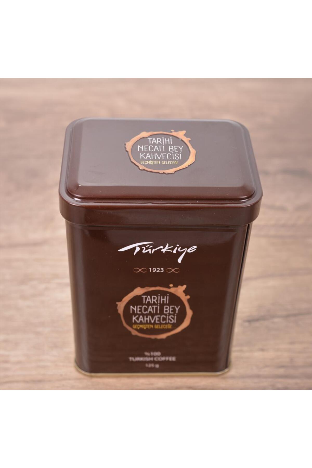 Tarihi Necati Bey Kahvecisi Tarihi Necatibey Kurukahvecisi Türk Kahvesi 125 gr Metal Kutu - Görsel 2