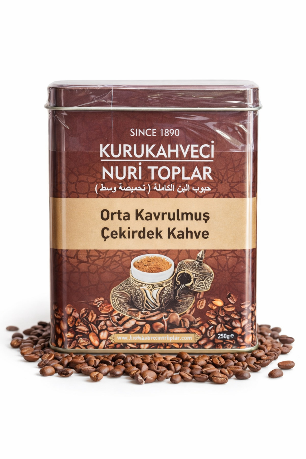Nuri Toplar Kurukahveci Türk Kahvesi Çekirdek 250 g Orta Kavrulmuş - Görsel 2