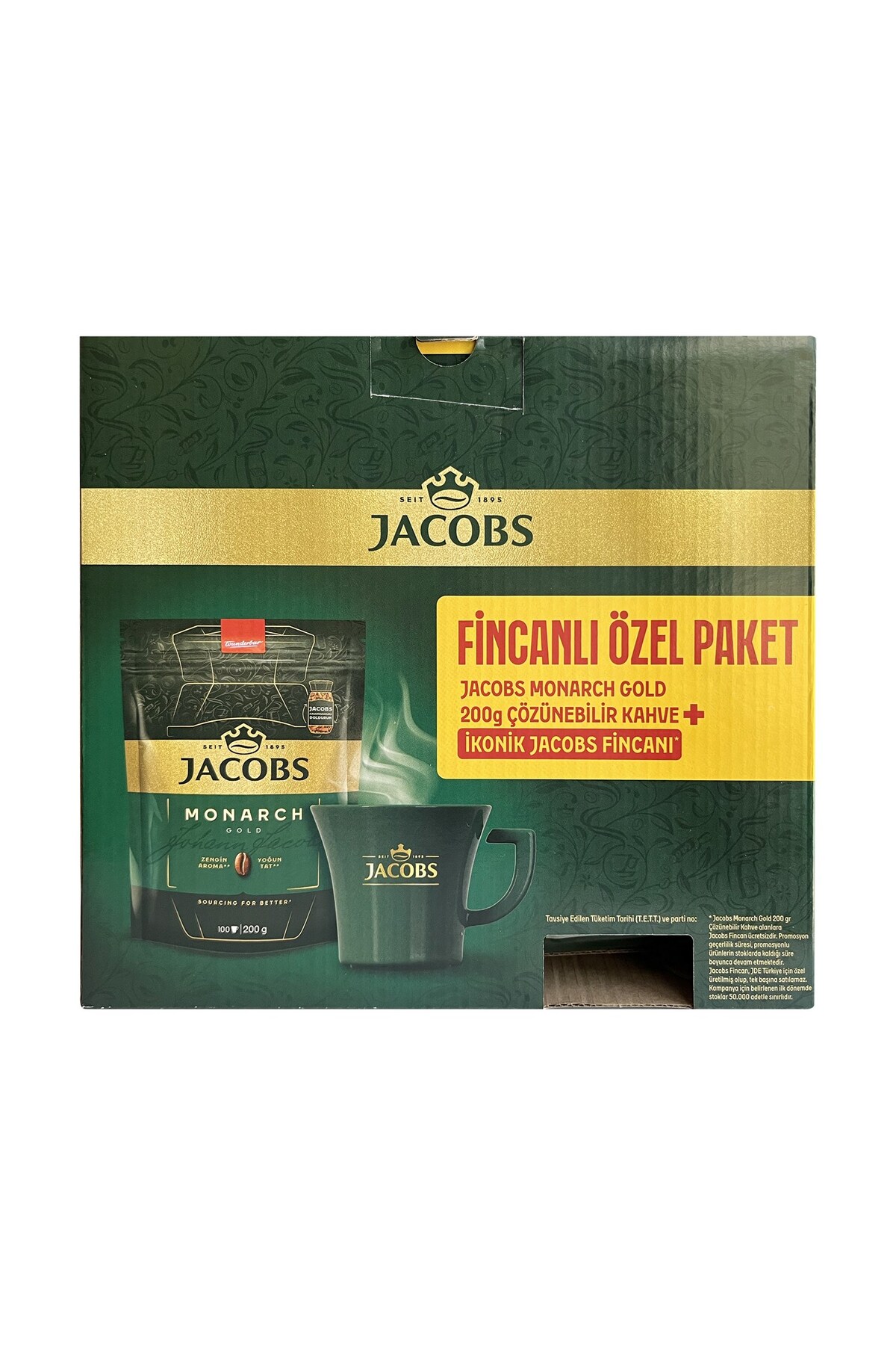 Jacobs Monarch Gold 200 gr İkonik Fincanlı Set - Görsel 2